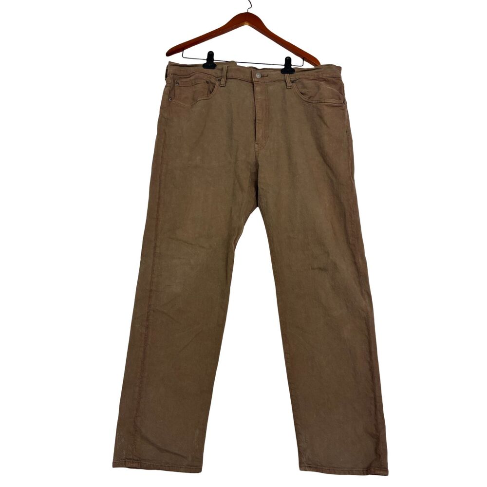 Levi's Premium 502 Taper Men's Jeans W38 L30 Brown Stretch Denim Pants